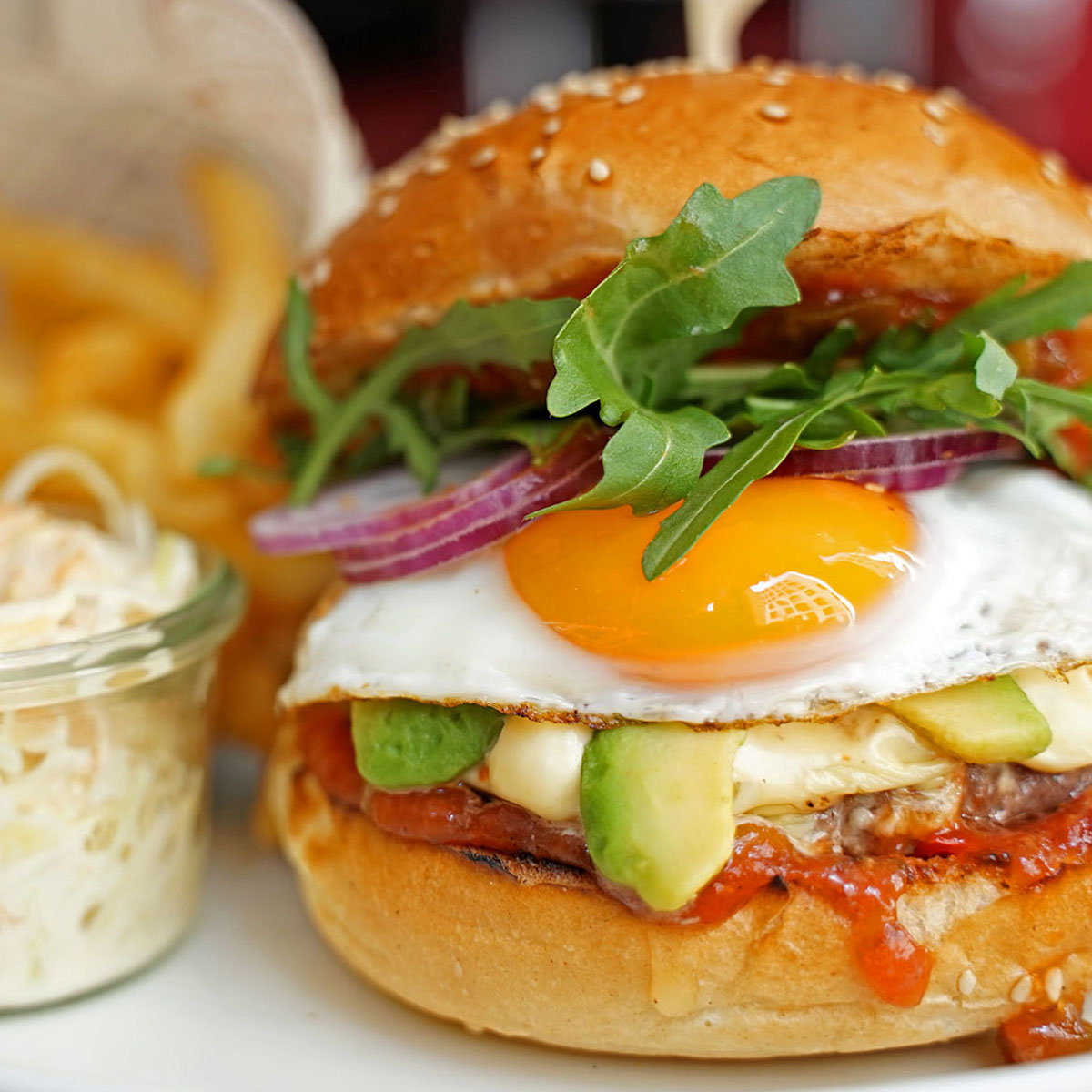 Avocado Egg Burger