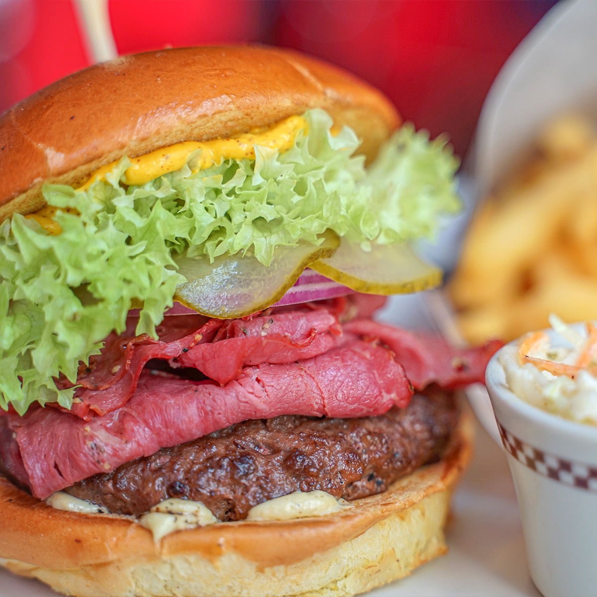 Beef and Beef Burger
