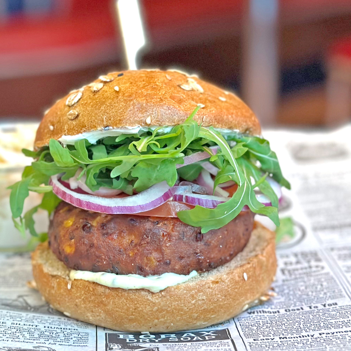 Grilled Vegetables Burger